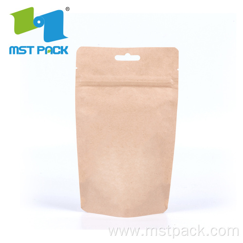 Food Grade Kraft Paper Biodegradable Bag with Window